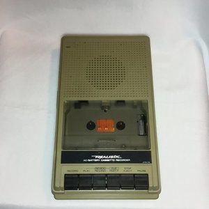 Realistic CTR-72 AC/Battery Cassette Recorder Vintage-**Watch The Video** Works!
